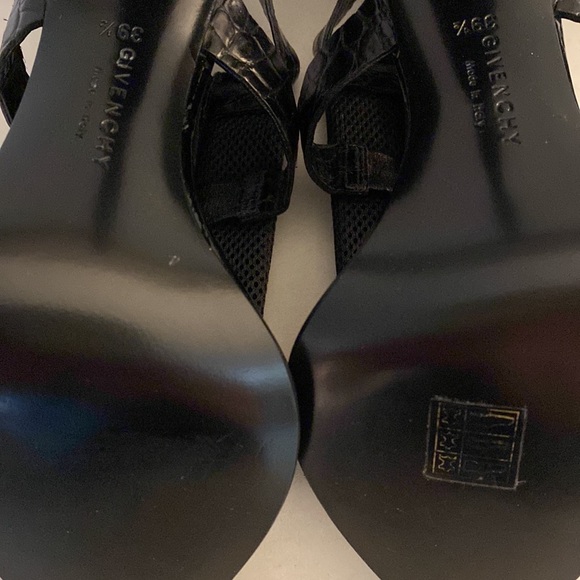 *Host Pick* Givenchy Black Leather Sandals Heels Authentic - Picture 9 of 9